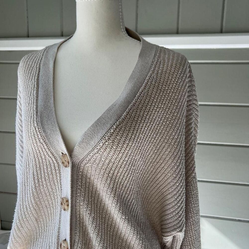 American-eagle Women's Cream and White Cardigan - Picture 3 of 4